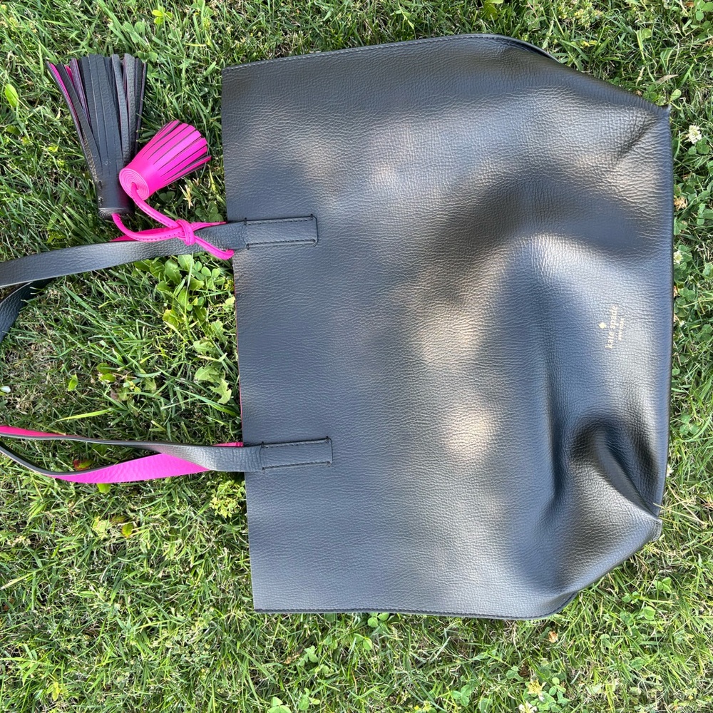 Kate Spade Black and Pink Tote Bag with Modern Design